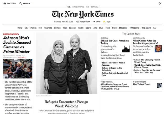 NYTImes legibility