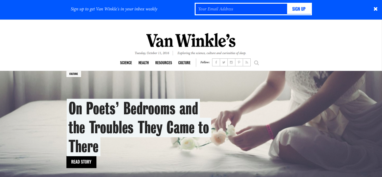 Casper Van Wrinkles content marketing