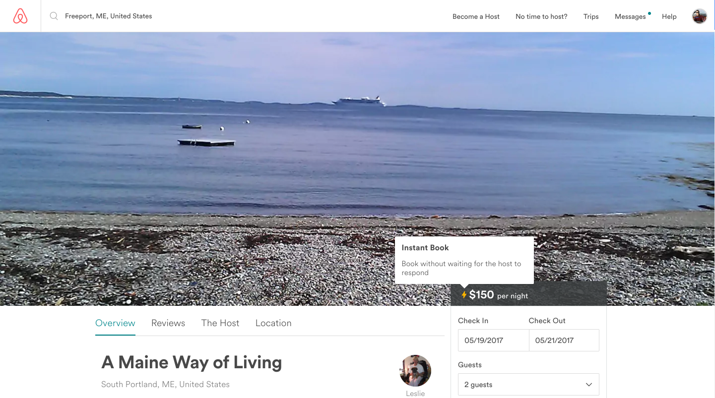 airbnb new feature tooltip
