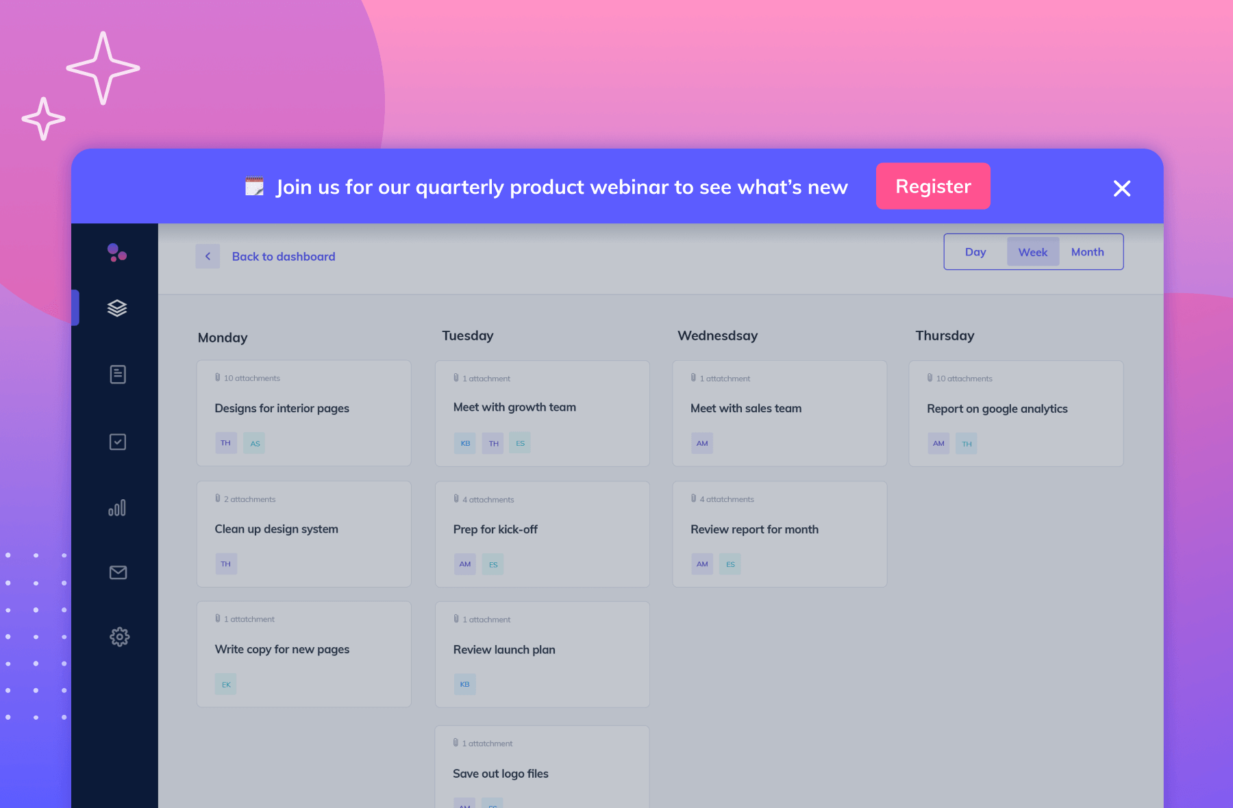 Using Appcues in-product banners to prompt users to act
