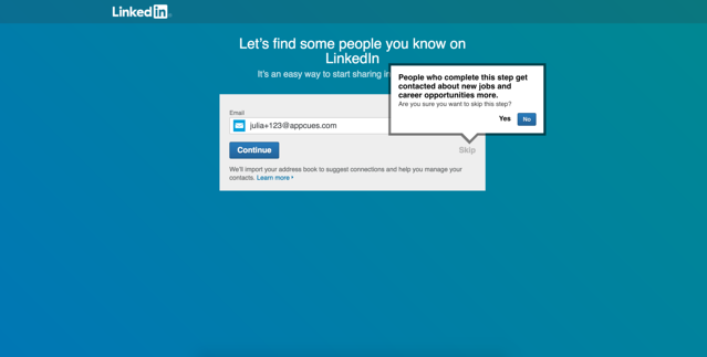 LinkedIn invite onboarding