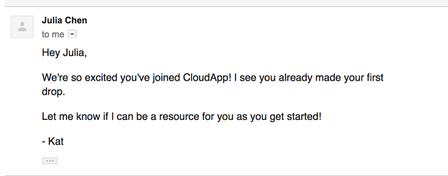 cloudapp onboarding email