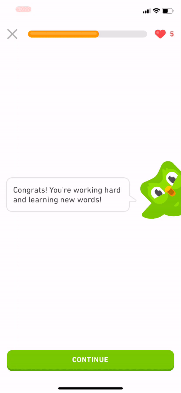 duolingo user onboarding gamification mascot