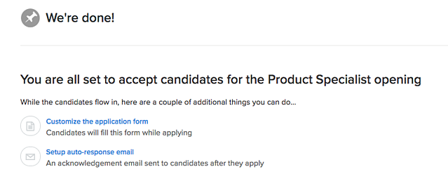 recruiterbox onboarding message