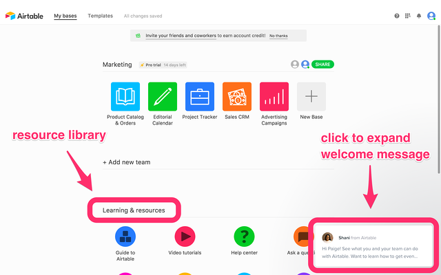 airtable desktop onboarding