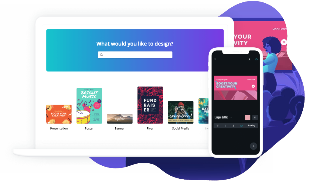 canva is an online design tool
