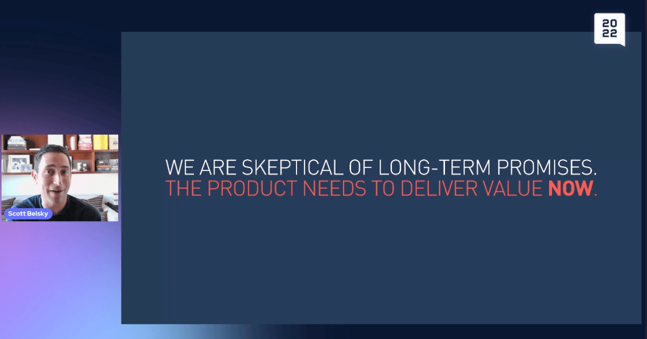 Scott Belsky, Adobe's Chief Product Officer, presents his keynote at AX22