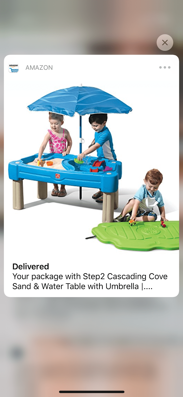 amazon mobile app push notification