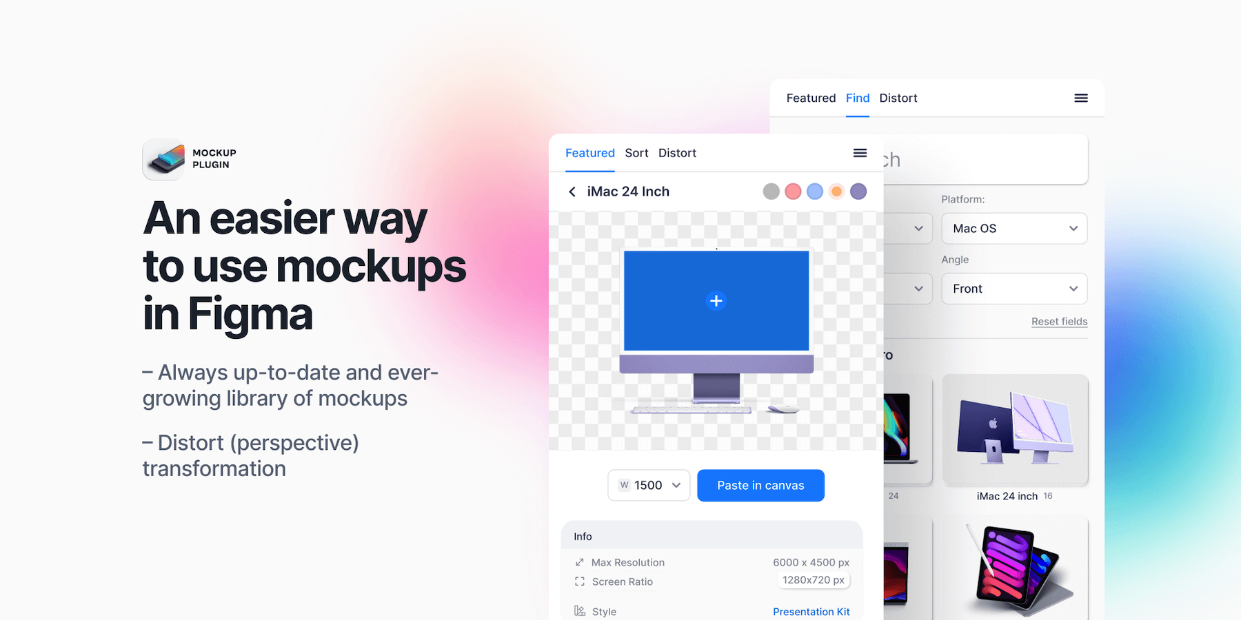 Figma website UI mockup example 