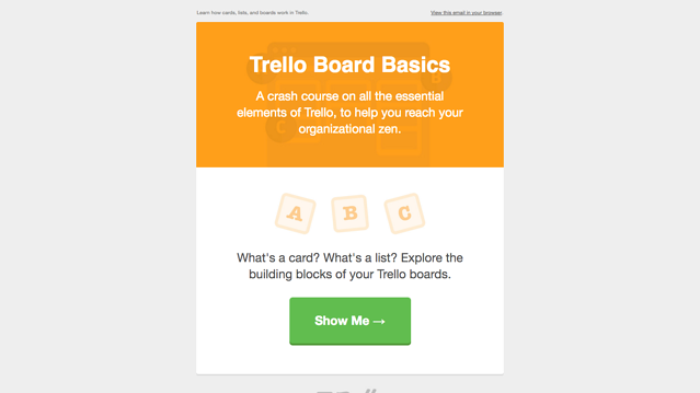 Trello email 2 board basics
