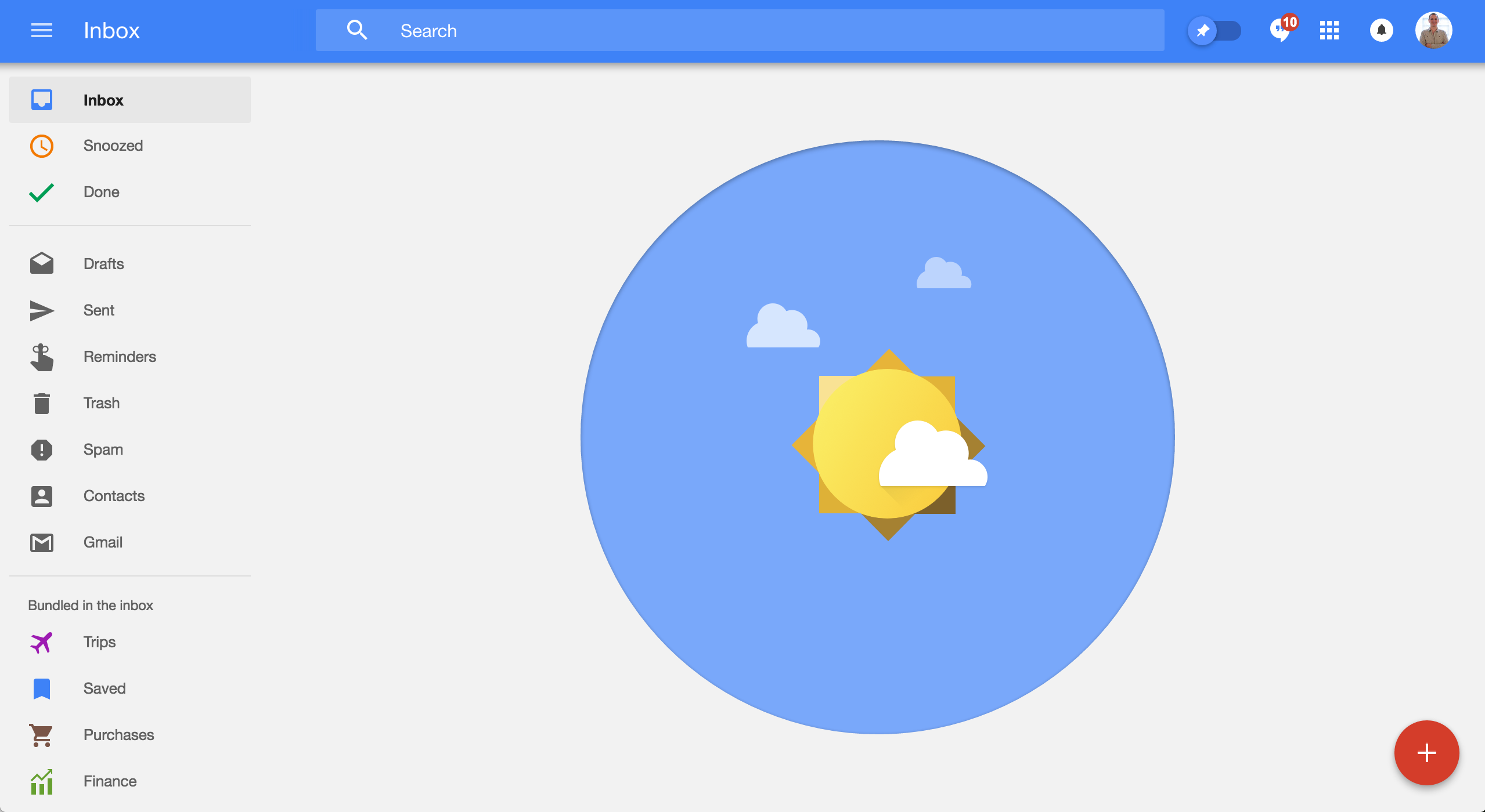 Google Inbox celebration