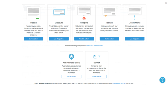 Appcues new onboarding create flow