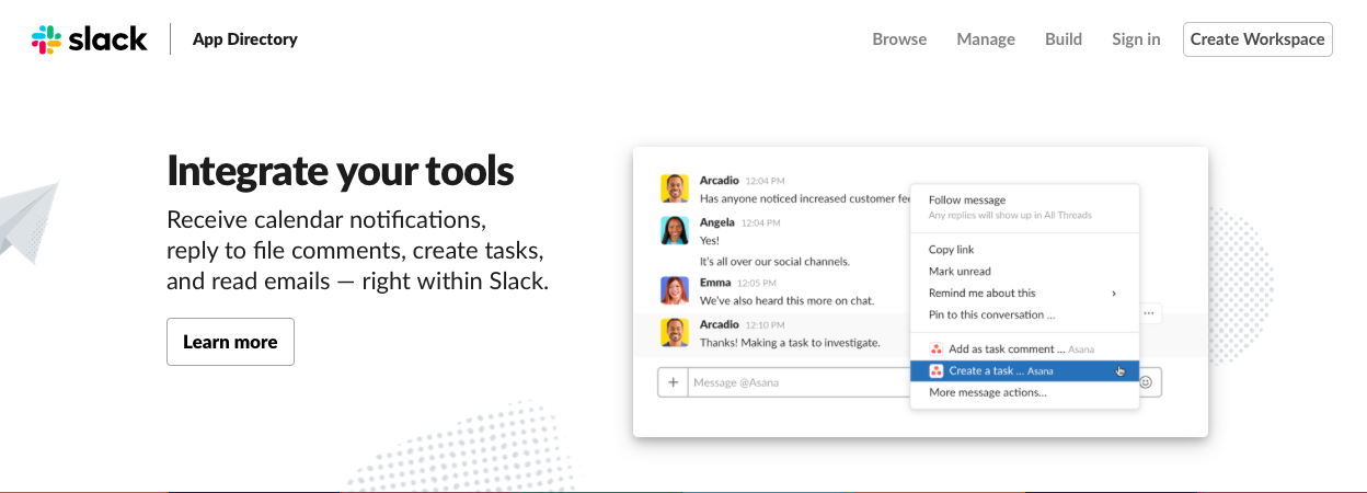 slack app directory of integrations