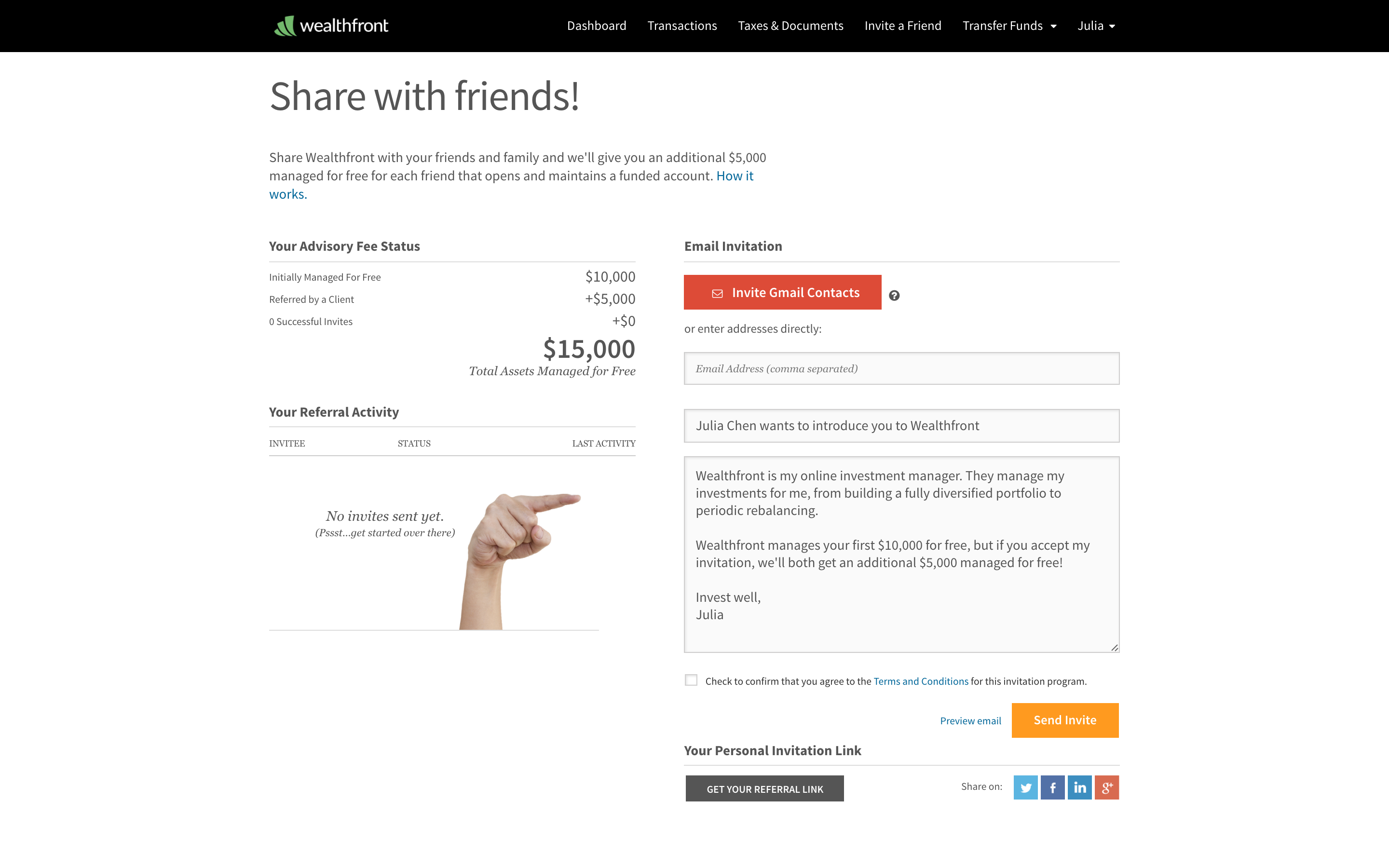 wealthfront growth referral program