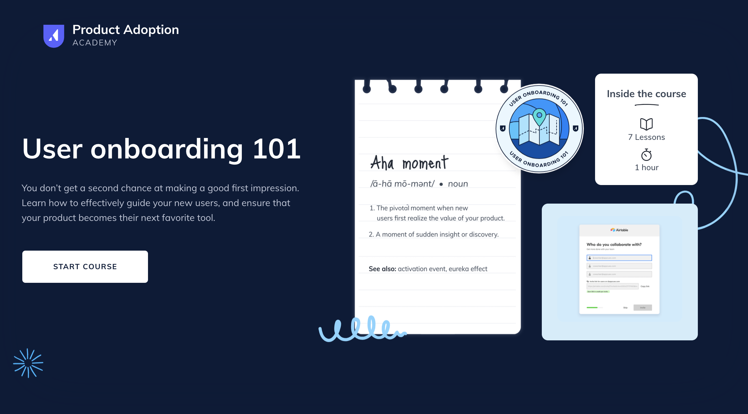 User Onboarding 101 course