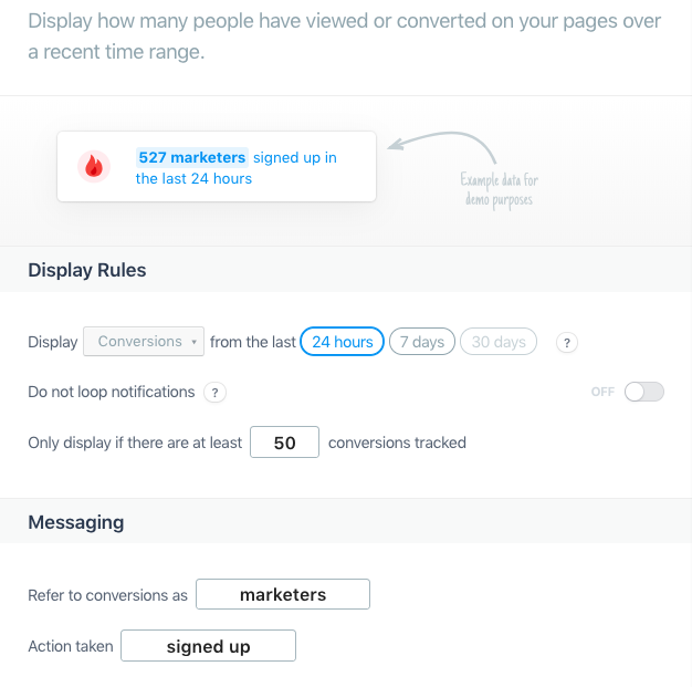 proof hots streaks social proof website tool